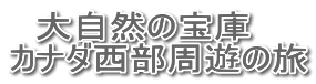 　大自然の宝庫 カナダ西部周遊の旅